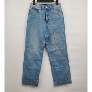 ASOS Cropped Comfort Stretch Straight Leg Jeans Denim Pants Women Size 26 NWT